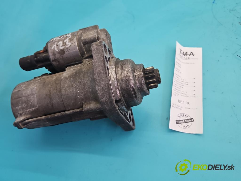 Audi A3 8P 2003-2012 1.9 tdi 105 hp manual 77 kW 1896 cm3 5- startér: 02Z911023H (Startér)