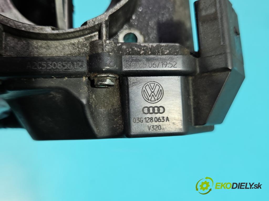 Audi A3 8P 2003-2012 1.9 tdi 105 hp manual 77 kW 1896 cm3 5- škrticí klapka 03G128063A (Škrticí klapka)