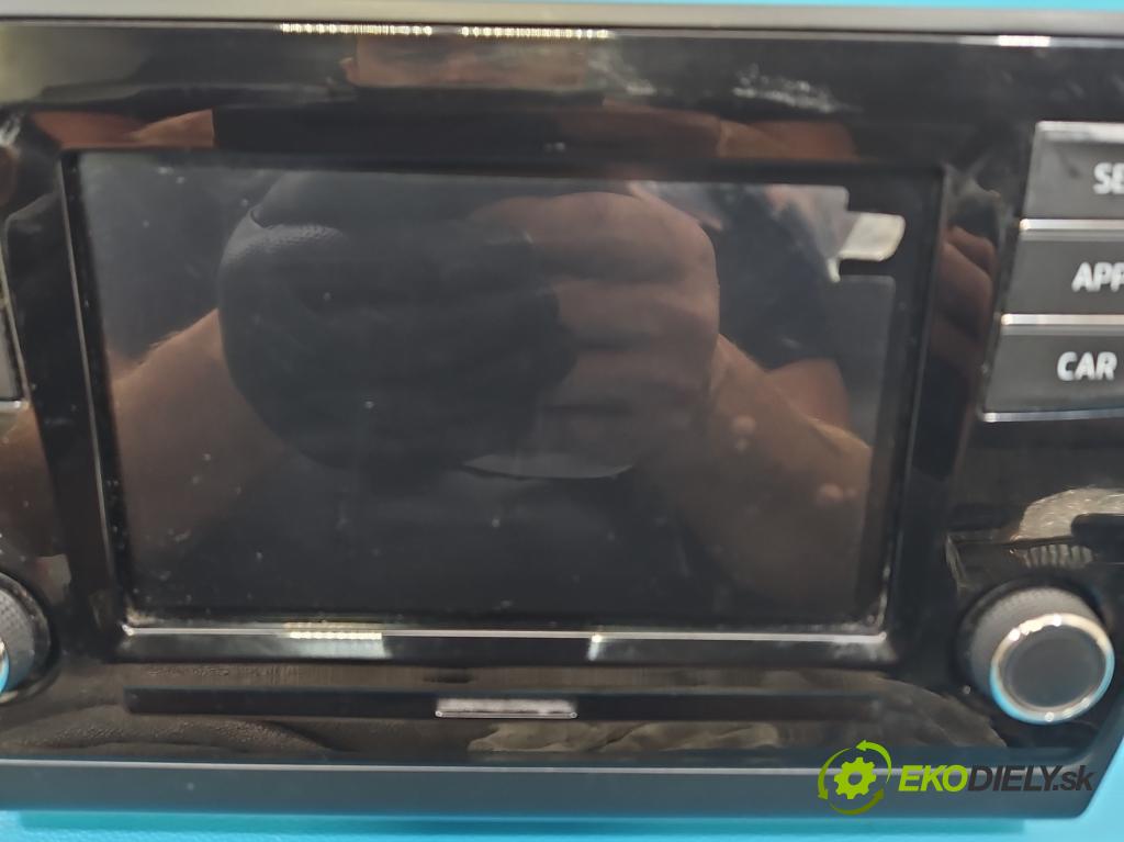 Skoda Rapid 2012-2019 1.4 tdi 90 hp manual 66 kW 1422 cm3 5- Radio továrna: 5JA035871C