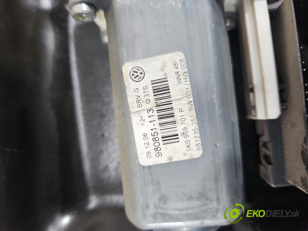Vw Passat B6 2005-2010 2.0 tdi 140 hp manual 103 kW 1968 cm3 5- mechanismus stahování přední levý 1K0959793L