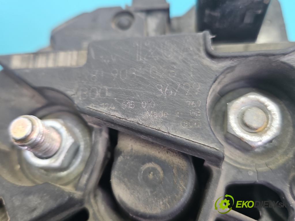 Audi A3 8L 1996-2003 1.6 8V 101 hp manual 74 kW 1595 cm3 5- Alternator 028903028E (Alternátor)