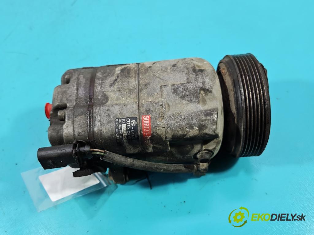 Audi A3 8L 1996-2003 1.6 8V 101 HP manual 74 kW 1595 cm3 5- Kompresor: klimatizácie 1J0820803G (Kompresor klimatizácie)