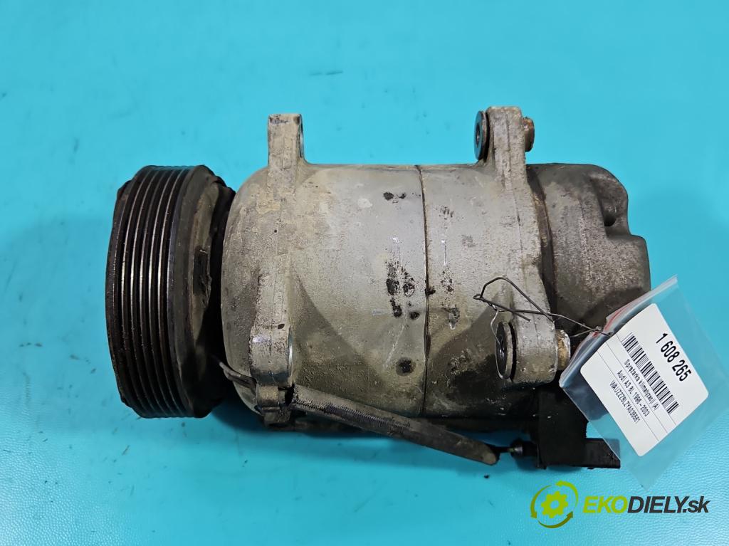Audi A3 8L 1996-2003 1.6 8V 101 HP manual 74 kW 1595 cm3 5- Kompresor: klimatizácie 1J0820803G (Kompresor klimatizácie)