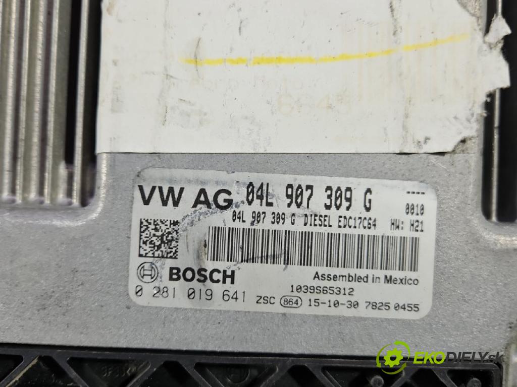 Vw Jetta VI 2010-2018 2.0 tdi 110 hp manual 81 kW 1968 cm3 4- řídící jednotka motoru 04L907309G