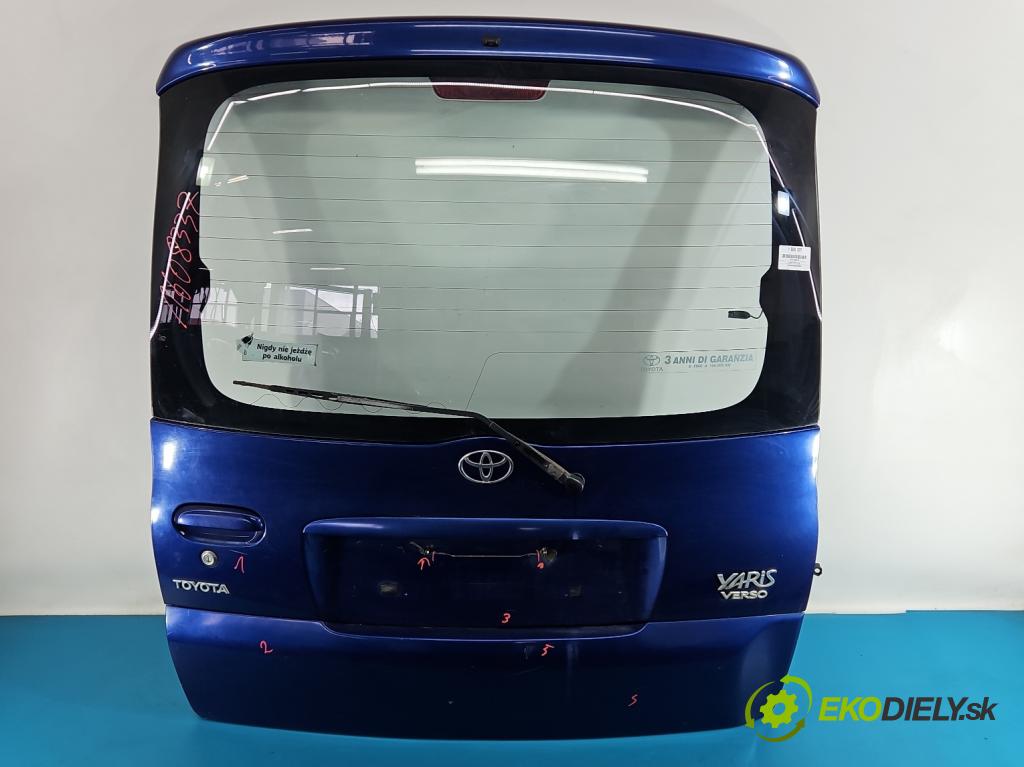 Toyota Yaris verso 1.3 vvti 86 HP manual 63 kW 1299 cm3 5- zadna kufor (Kapota zadná (kufor))