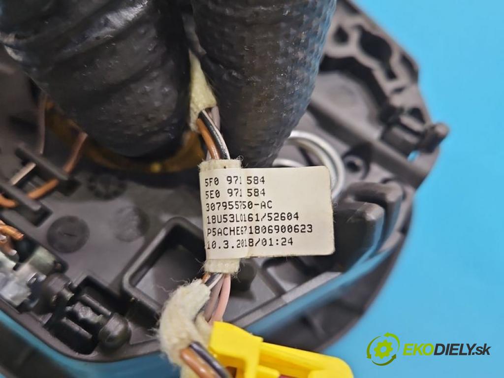 Skoda Rapid 2012-2019 1.4 tdi 90 HP manual 66 kW 1422 cm3 5- airbag vzduch: Řidiči: 6V0880201P (Airbag)