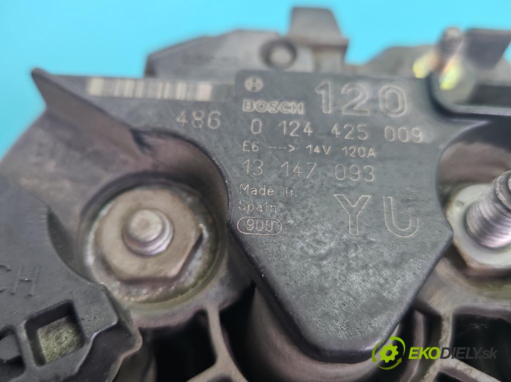Opel Vectra C 2002-2008 1.8 16V 122 hp manual 90 kW 1796 cm3 4- Alternator 0124425009 (Alternátor)