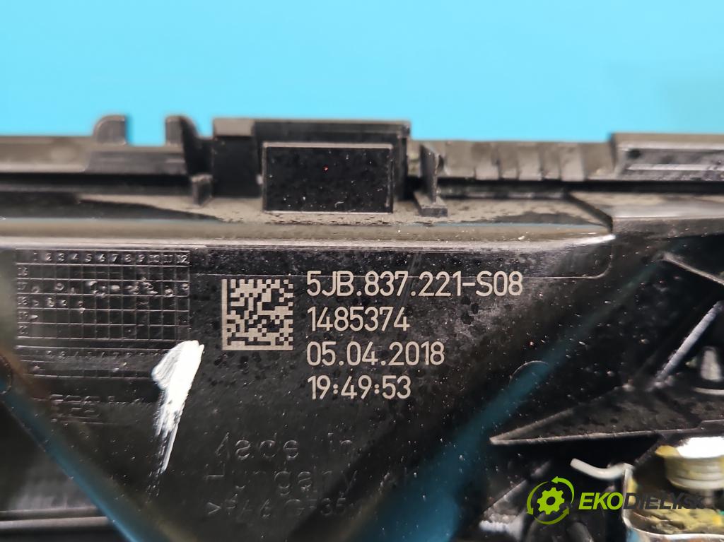 Skoda Rapid 2012-2019 1.4 tdi 90 HP manual 66 kW 1422 cm3 5- rukoväť uvnitř: predné ľavé 5JB837221