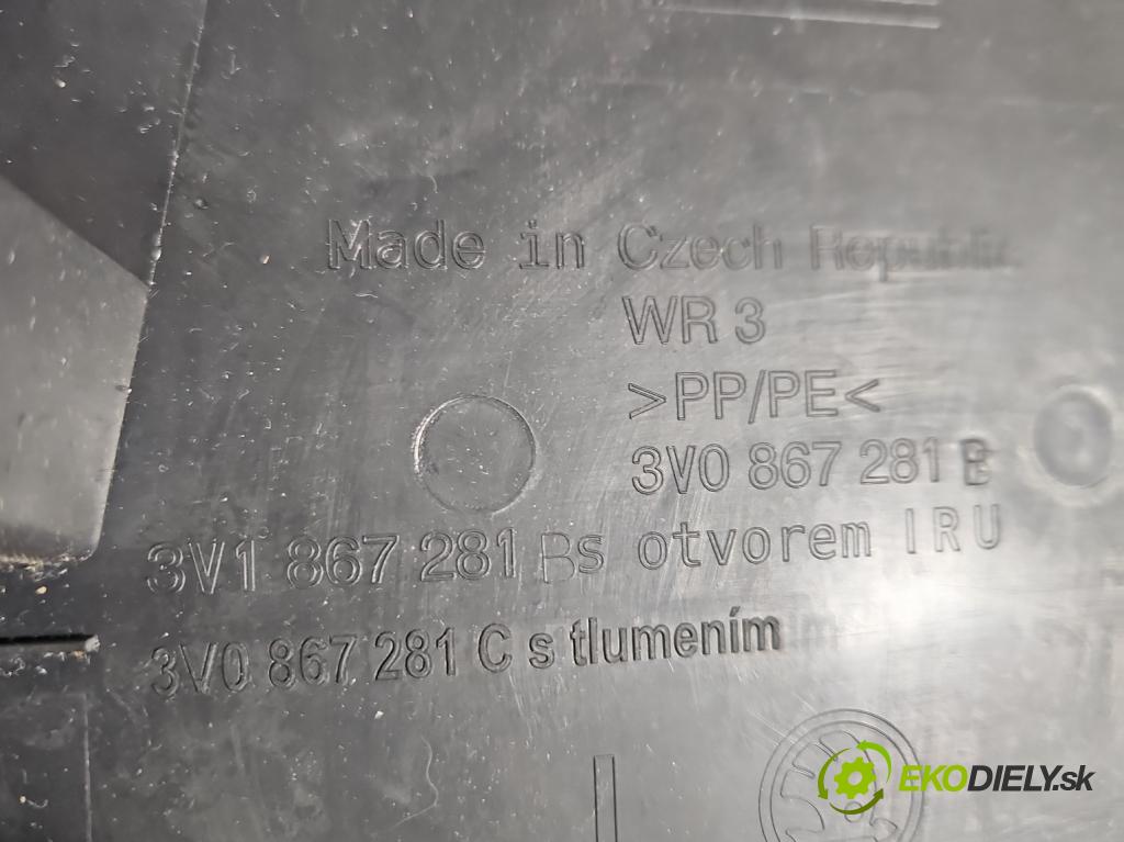 Skoda Superb III 2015-2024 1.5 TSI 150 HP automatic 110 kW 1498 cm3 5- kryt plast 3V1867281B