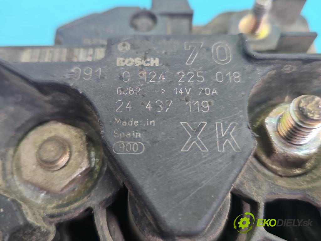 Opel Corsa C 2000-2006 1.0 12V 58 hp manual 43 kW 973 cm3 5- Alternator 0124225018 (Alternátor)