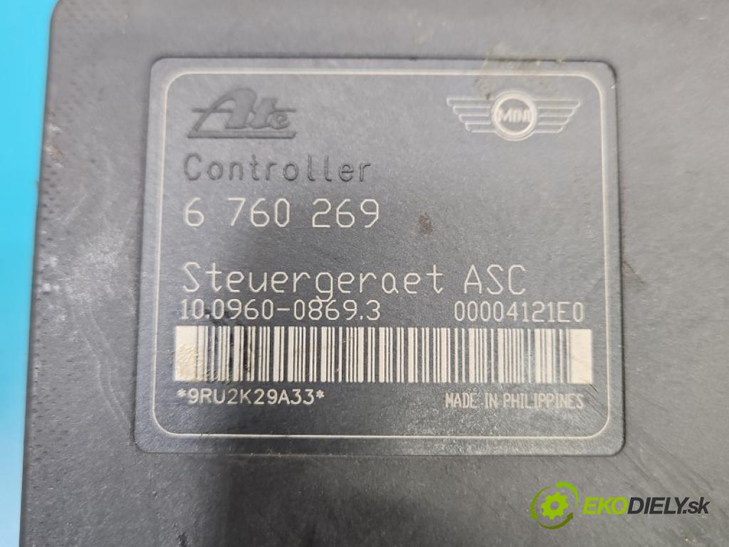 Mini One I 2000-2006 1.6 16v 116 HP manual 85 kW 1598 cm3 3- čerpadlo abs 6760269 (Pumpa ABS)