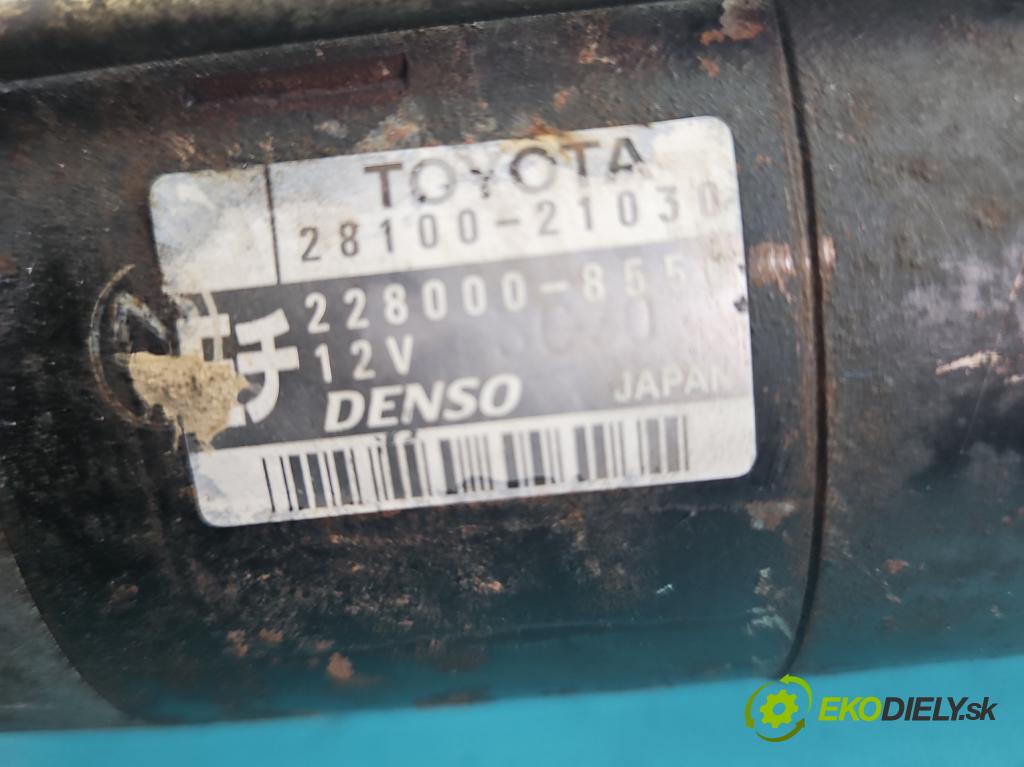 Toyota Yaris verso 1.3 vvti 86 HP manual 63 kW 1299 cm3 5- štartér 28100-21030 (Štartér)