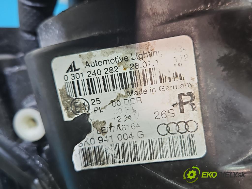 Audi A4 B8 2007-2015 3.2 V6 FSI 265KM automatic 195 kW 3197 cm3 4- světlo pravý 8K0941004G (Pravé přední světlo)