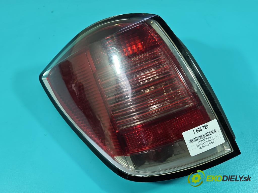 Opel Astra III 2004-2014 1.7 cdti 80 HP manual 59 kW 1686 cm3 5- svetlo / reflektor zadné ľavé 24451838 (Kľučka dverí ostatné)