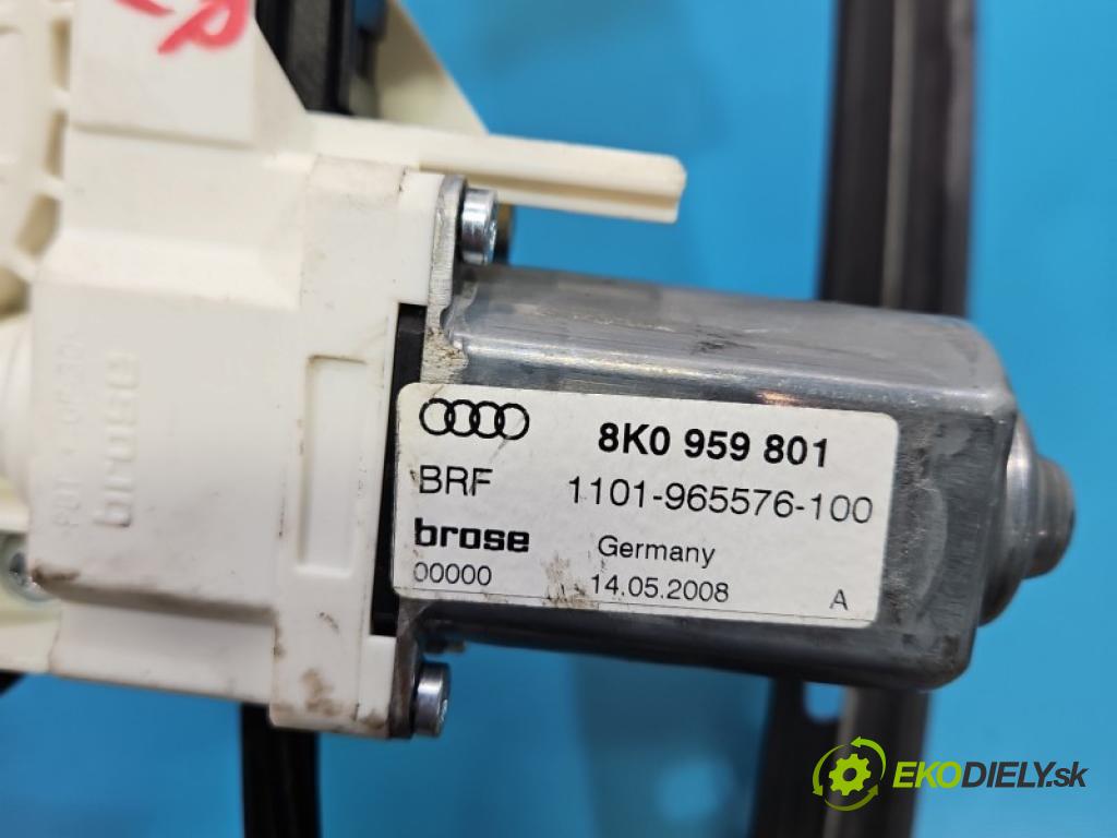 Audi A4 B8 2007-2015 3.2 V6 FSI 265KM automatic 195 kW 3197 cm3 4- mechanismus stahování přední levý 8K0959801