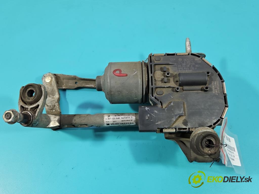 Seat Toledo III 2004-2009 1.6 8V 102 hp manual 75 kW 1595 cm3 5- motor stěračů přední 5P0955120A