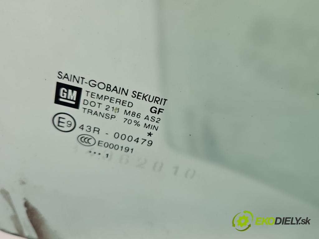 Opel Meriva B 2010-2017 1.7 CDTI A17DTS: 110 HP manual 81 kW 1686 cm3 5- sklo dvere zadné pravé