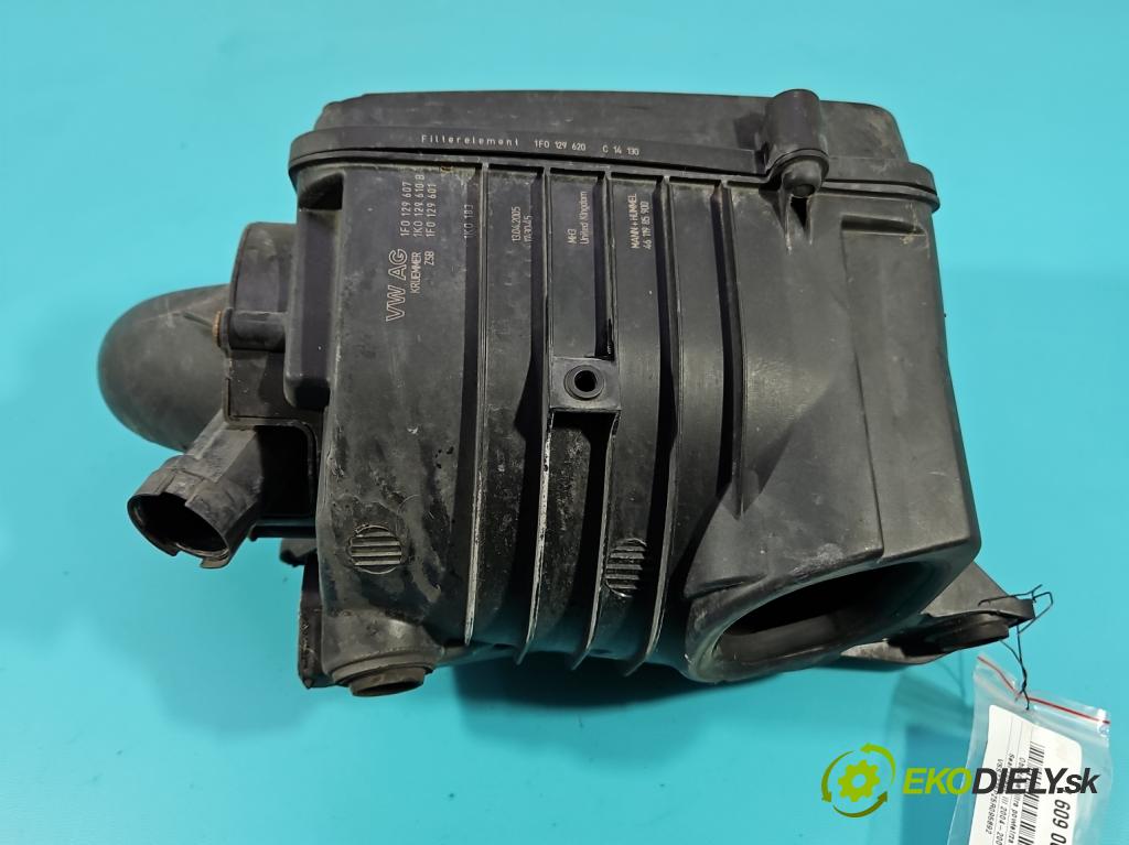 Seat Toledo III 2004-2009 1.6 8V 102 HP manual 75 kW 1595 cm3 5- obal filtra vzduchu 1F0129607 (Obal vzduchového filtra)