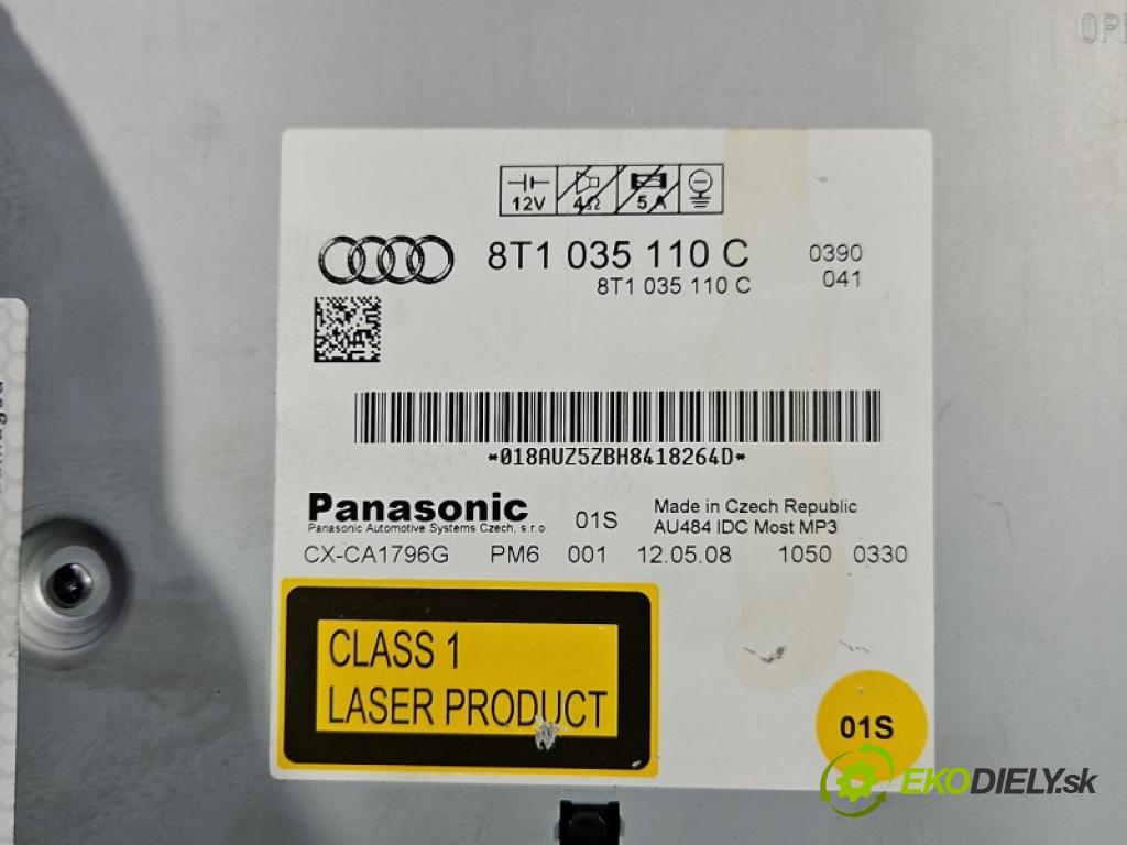 Audi A4 B8 2007-2015 3.2 V6 FSI 265KM automatic 195 kW 3197 cm3 4- Měnič: cd 8T1035110C (CD měnič)