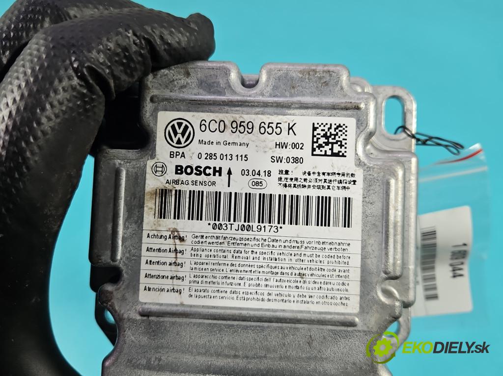 Skoda Rapid 2012-2019 1.4 tdi 90 hp manual 66 kW 1422 cm3 5- řídící jednotka polštáře: 0285013115