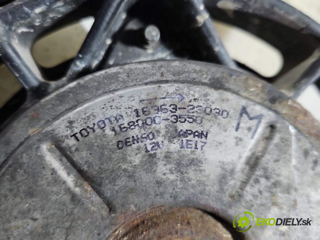 Toyota Yaris I 1999-2005 1.4 D4D 75 hp manual 55 kW 1364 cm3 5- ventilátor chladič 16363-23030