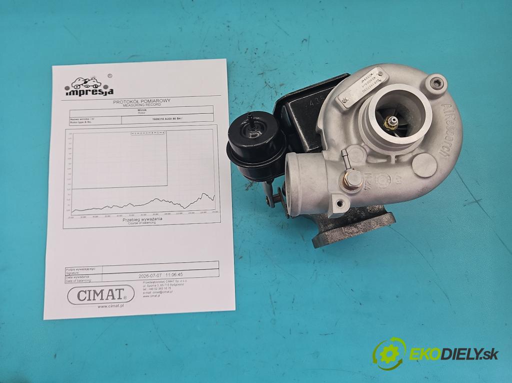 Audi 80 B4 1991-1994 1.9 tdi 90 HP manual 66 kW 1896 cm3 5- turbodúchadlo, turbo repasovaná 454001-1