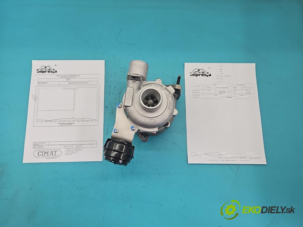 Suzuki Grand Vitara II 2005-2014 1.9 DDiS 129 HP manual 95 kW 1870 cm3 5- turbodúchadlo, turbo repasovaná 760680-3