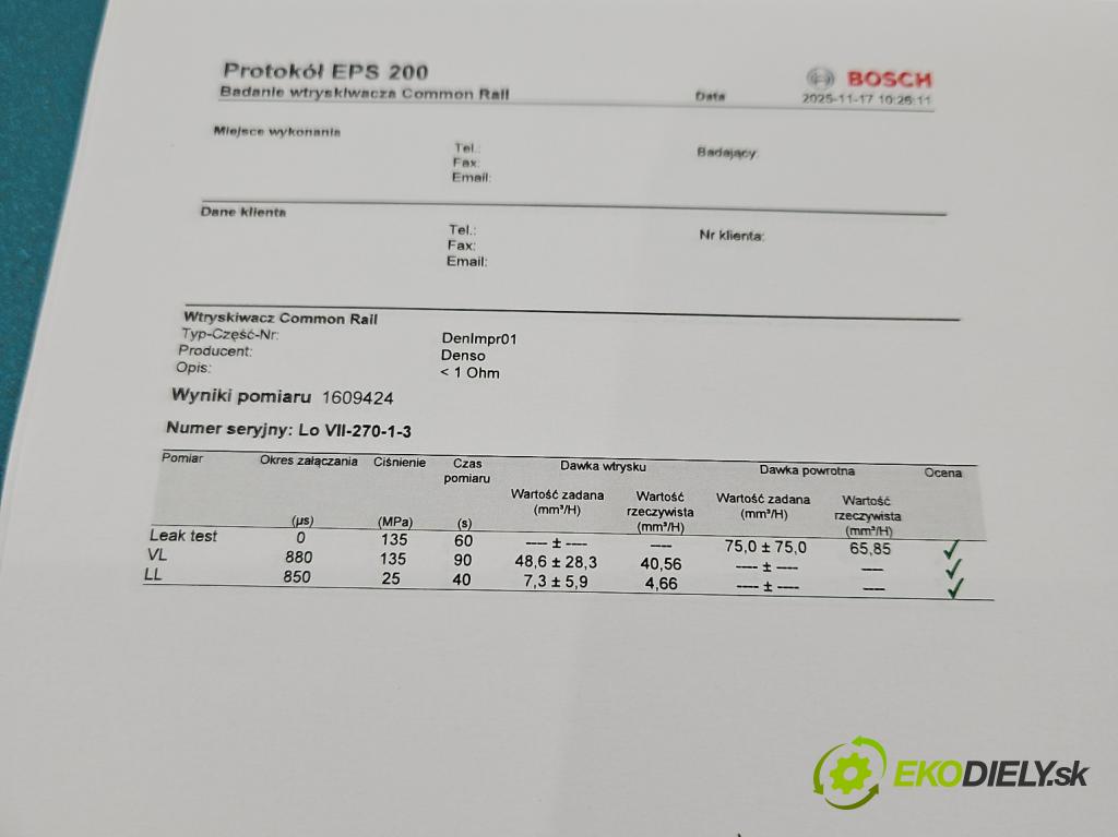 Opel Astra III 2004-2014 1.7 CDTI 110 hp manual 81 kW 1686 cm3 5- vstřikovač diesel 8-97376270-1