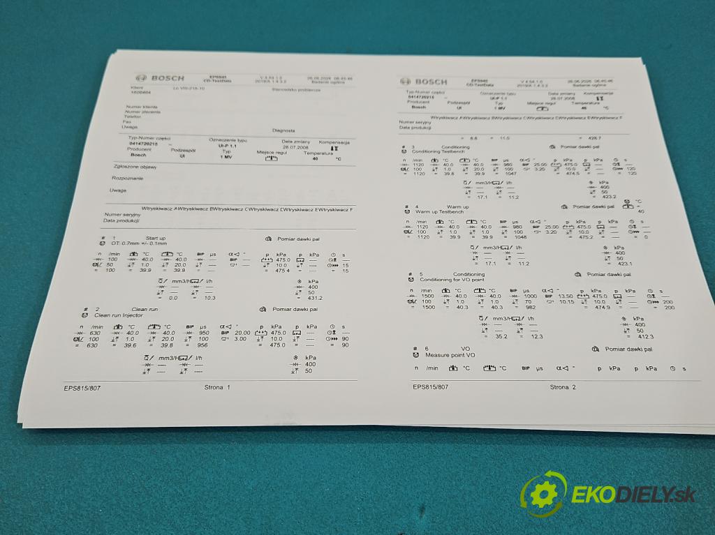 Skoda Roomster 1.4 TDi 69KM manual 51 kW 1422 cm3 5- vstřikovací čerpadlo 0414720215 (Vstřikovač paliva)
