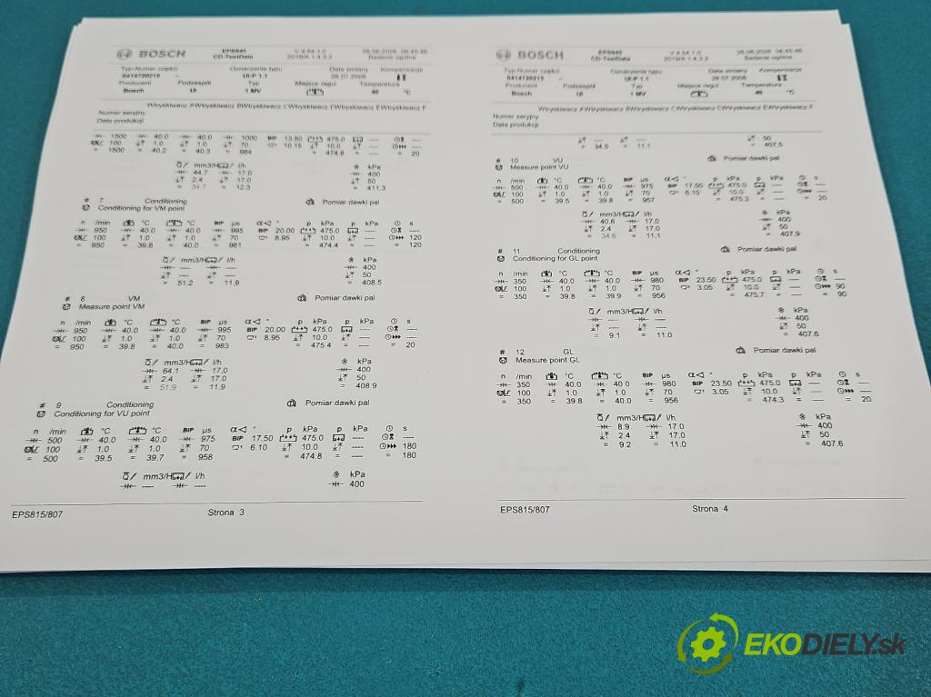 Skoda Roomster 1.4 TDi 69KM manual 51 kW 1422 cm3 5- vstřikovací čerpadlo 0414720215 (Vstřikovač paliva)