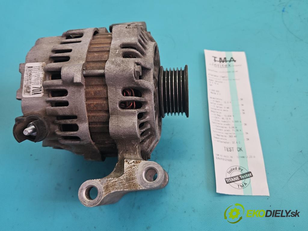 Mazda 2 I 2003-2007 1.4 16v 80 HP manual 59 kW 1388 cm3 5- Alternator A005TA7692 (Alternátor)