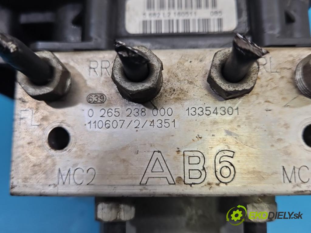 Opel Meriva B 2010-2017 1.7 CDTI A17DTS: 110 HP manual 81 kW 1686 cm3 5- čerpadlo abs 0265950820 (Pumpa ABS)