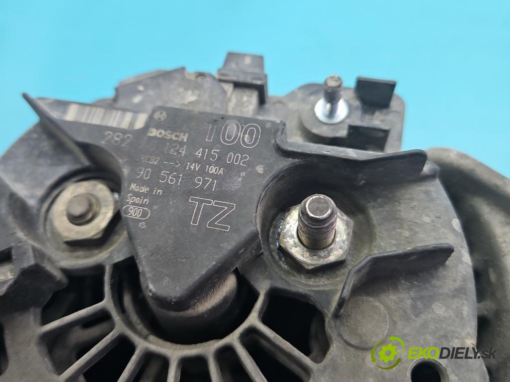 Opel Vectra C 2002-2008 1.8 16V 122 HP manual 90 kW 1796 cm3 4- Alternator 0124415002 (Alternátor)