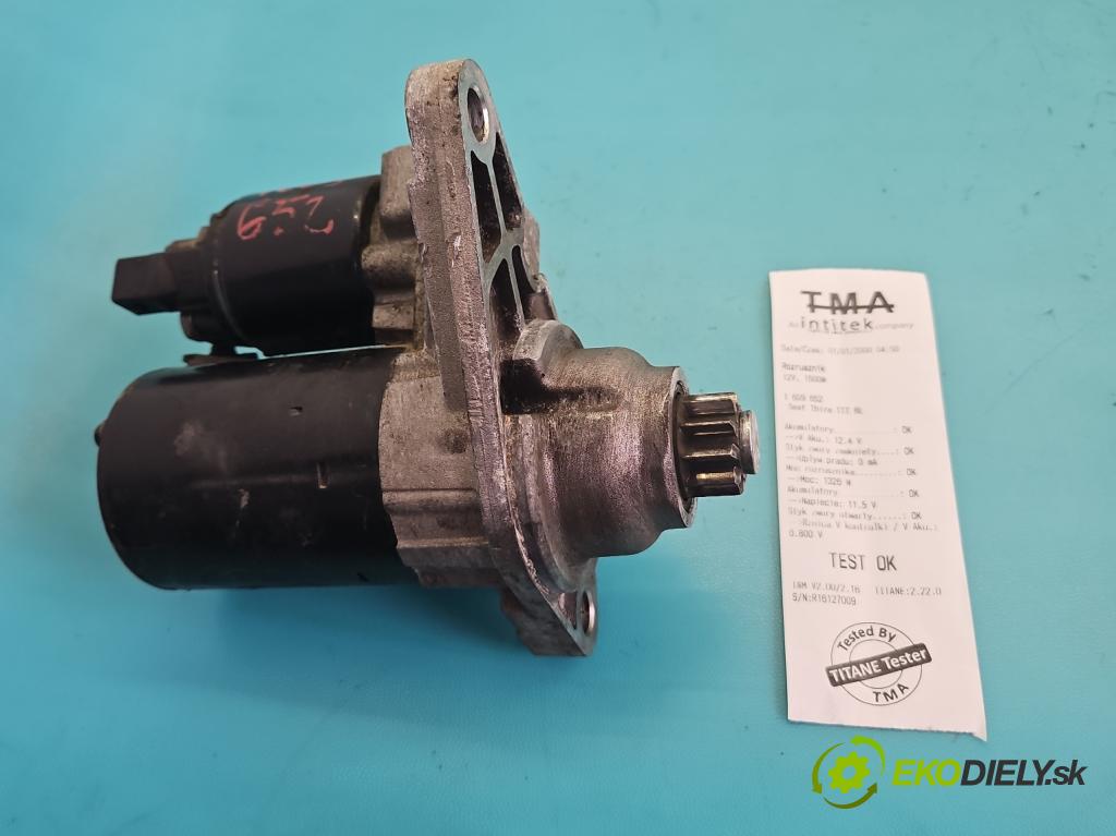 Seat Ibiza III 6L 2002-2008 1.2 12V 64 hp manual 47 kW 1198 cm3 3- startér:  (Startér)