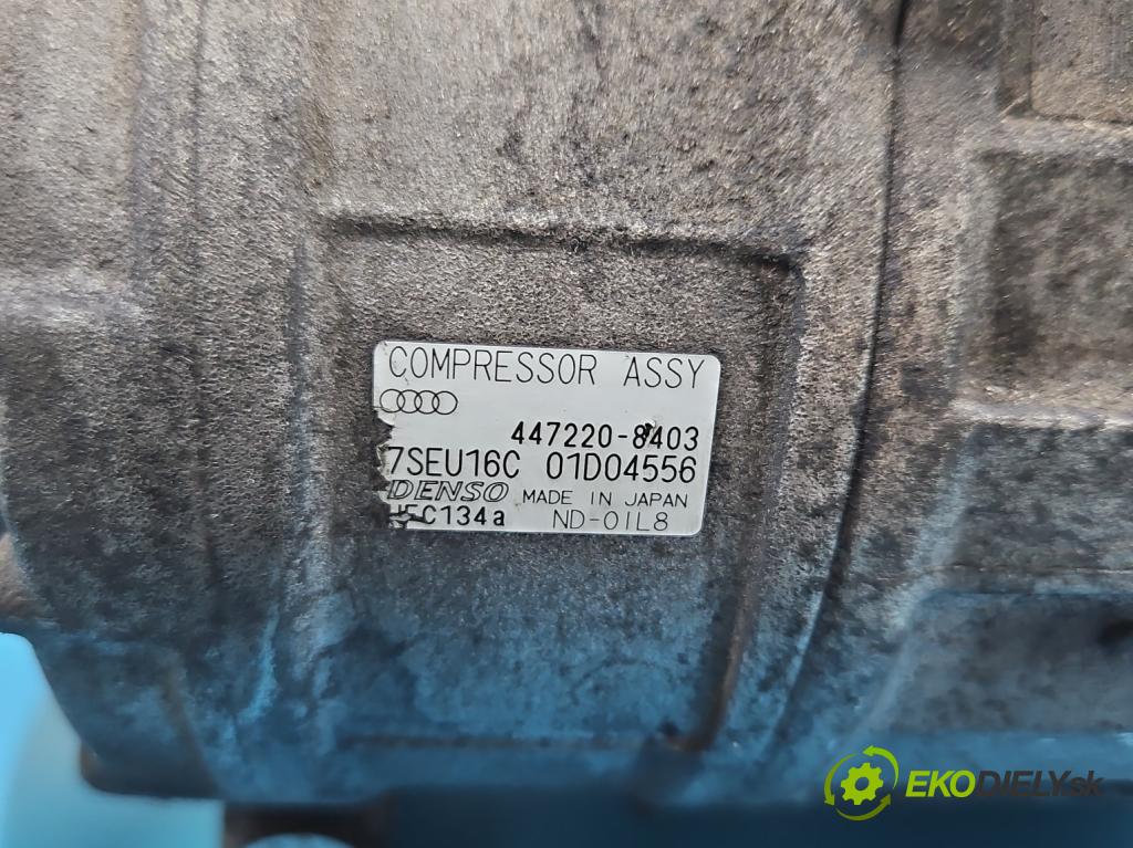 Audi A4 B6 2000-2004 1.9 TDI 131 HP manual 96 kW 1896 cm3 4- Kompresor: klimatizácie 447220-8403 (Kompresor klimatizácie)