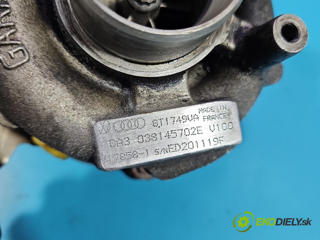 Audi A4 B6 2000-2004 1.9 TDI 131 hp manual 96 kW 1896 cm3 4- Turbodmychadlo 717858-1 (Kompletní turbodmychadlo)