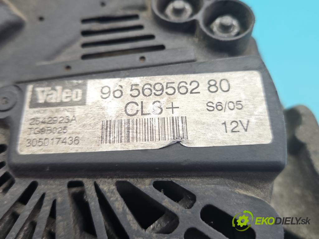 Citroen C4 I 2004-2011 1.6 16v 109 HP manual 80 kW 1587 cm3 5- Alternator 9656956280 (Alternátor)