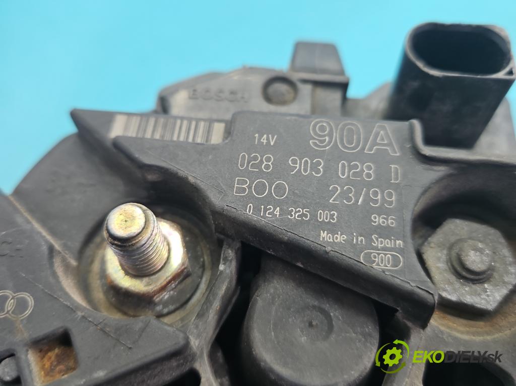 Seat Toledo II 1998-2004 1.6 sr 101 hp manual 74 kW 1595 cm3 4- Alternator 028903028D (Alternátor)