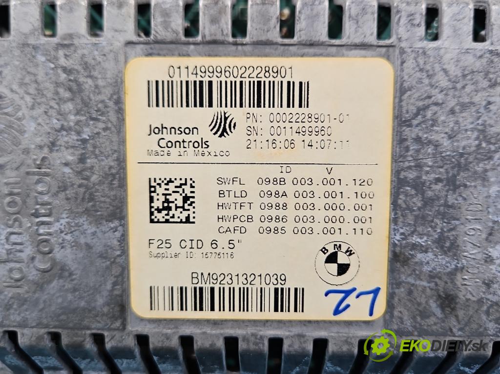 Bmw X3 F25 2010-2017 2.0d 184hp automatic 135 kW 1995 cm3 5- Zobrazit: 9231321039 (Prístrojová doska)