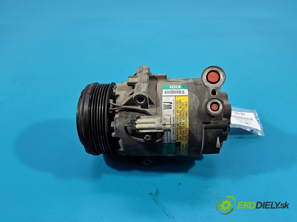Opel Astra III 2004-2014 1.7 cdti 80 HP manual 59 kW 1686 cm3 5- Kompresor: klimatizácie 13124751 (Kompresor klimatizácie)