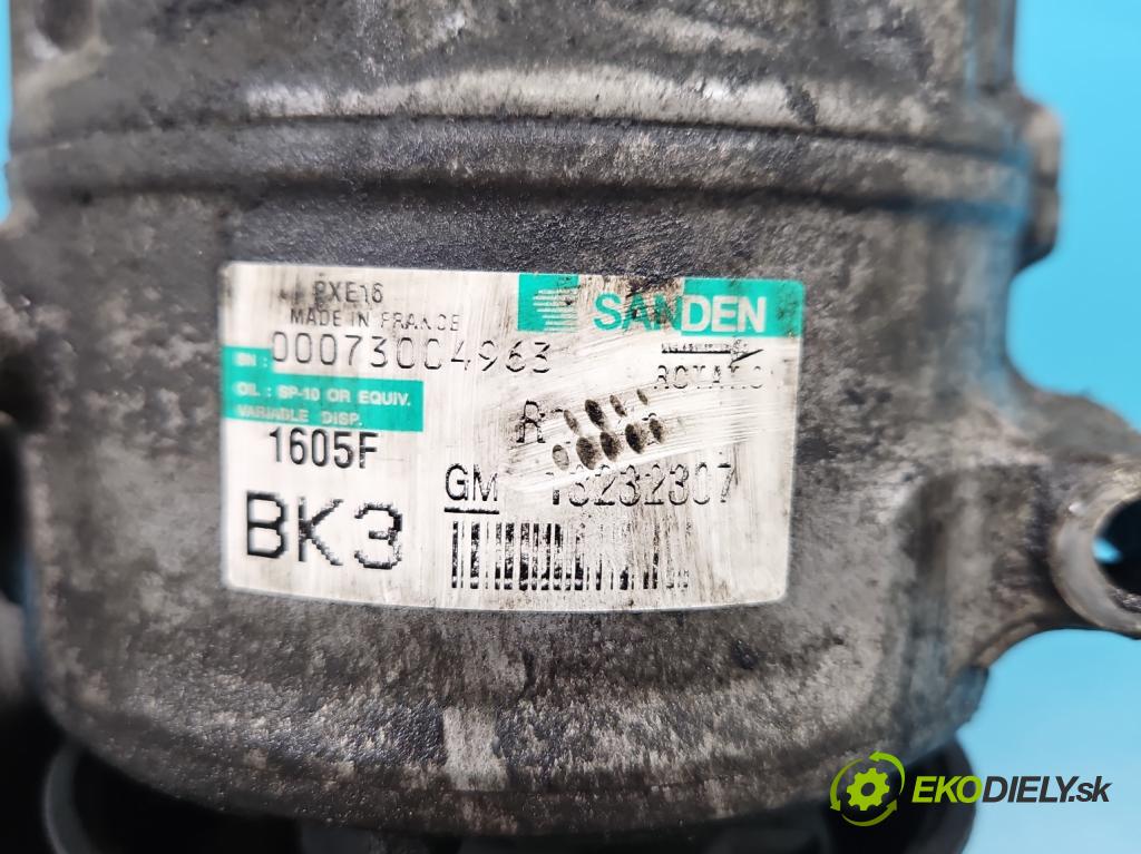 Opel Insignia A 2008-2017 2.0 cdti 160 HP manual 118 kW 1956 cm3 5- Kompresor: klimatizácie 13232307 (Kompresor klimatizácie)