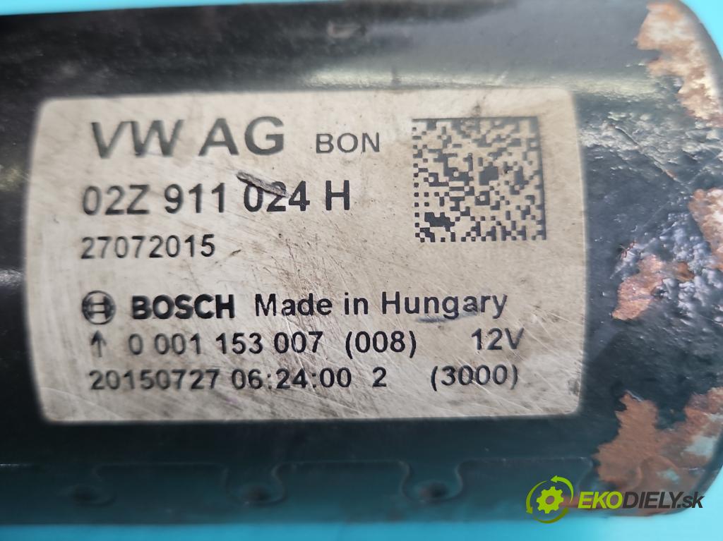 Vw Jetta VI 2010-2018 2.0 tdi 110 HP manual 81 kW 1968 cm3 4- štartér 02Z911024H (Štartér)