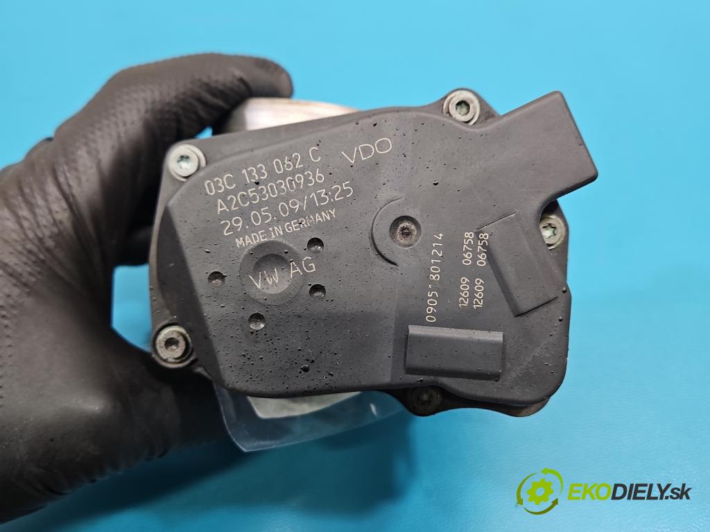 Vw Golf VI 2008-2013 1.4 16v 80 HP manual 59 kW 1390 cm3 5- klapka 03C133062C (Škrtiaca klapka)