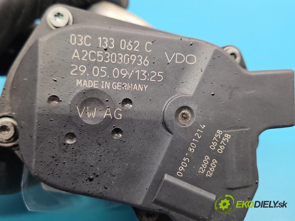Vw Golf VI 2008-2013 1.4 16v 80 HP manual 59 kW 1390 cm3 5- klapka 03C133062C (Škrtiaca klapka)