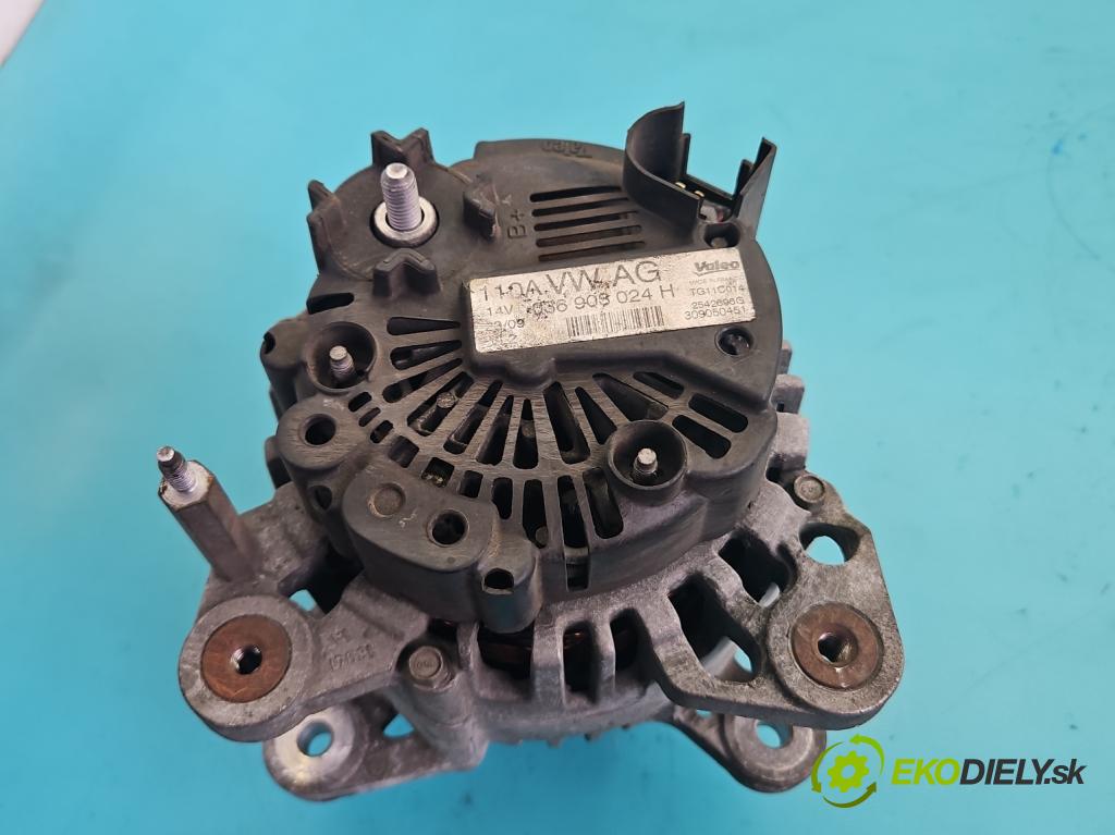 Vw Golf VI 2008-2013 1.4 16v 80 HP manual 59 kW 1390 cm3 5- Alternator 036903024H (Alternátor)