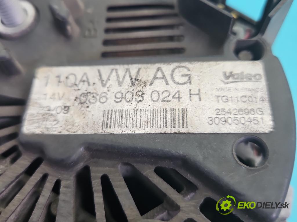 Vw Golf VI 2008-2013 1.4 16v 80 HP manual 59 kW 1390 cm3 5- Alternator 036903024H (Alternátor)
