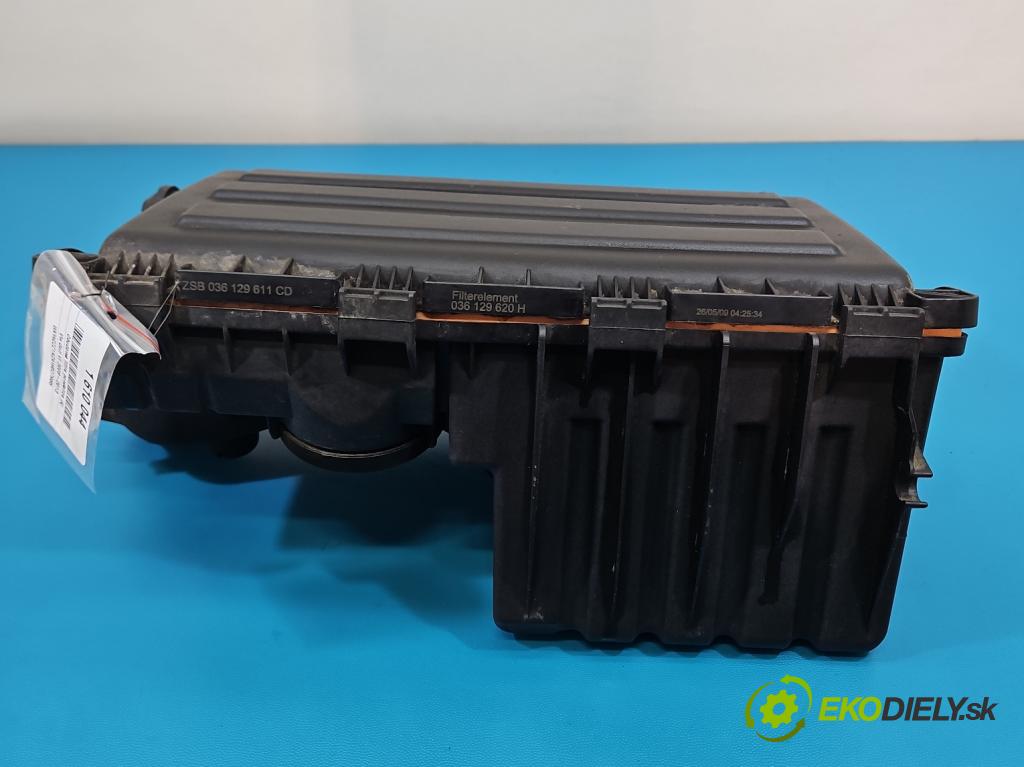 Vw Golf VI 2008-2013 1.4 16v 80 HP manual 59 kW 1390 cm3 5- obal filtra vzduchu 036129620H (Obal vzduchového filtra)