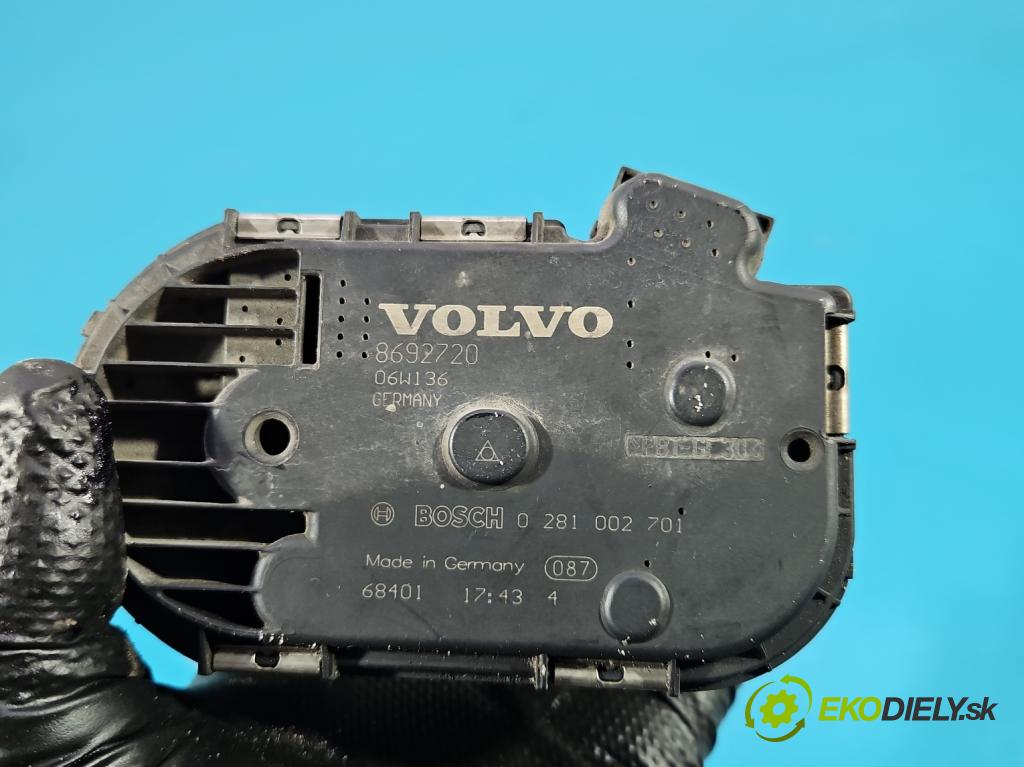 Volvo S60 I 2000-2010 2.4 D5 185 HP manual 136 kW 2401 cm3 4- klapka 0281002701 (Škrtiaca klapka)