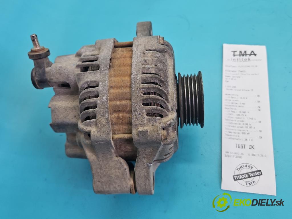 Suzuki Grand Vitara II 2005-2014 2.0 16V J20A 140 HP manual 103 kW 1995 cm3 5- Alternator 31400-65J1 (Alternátor)