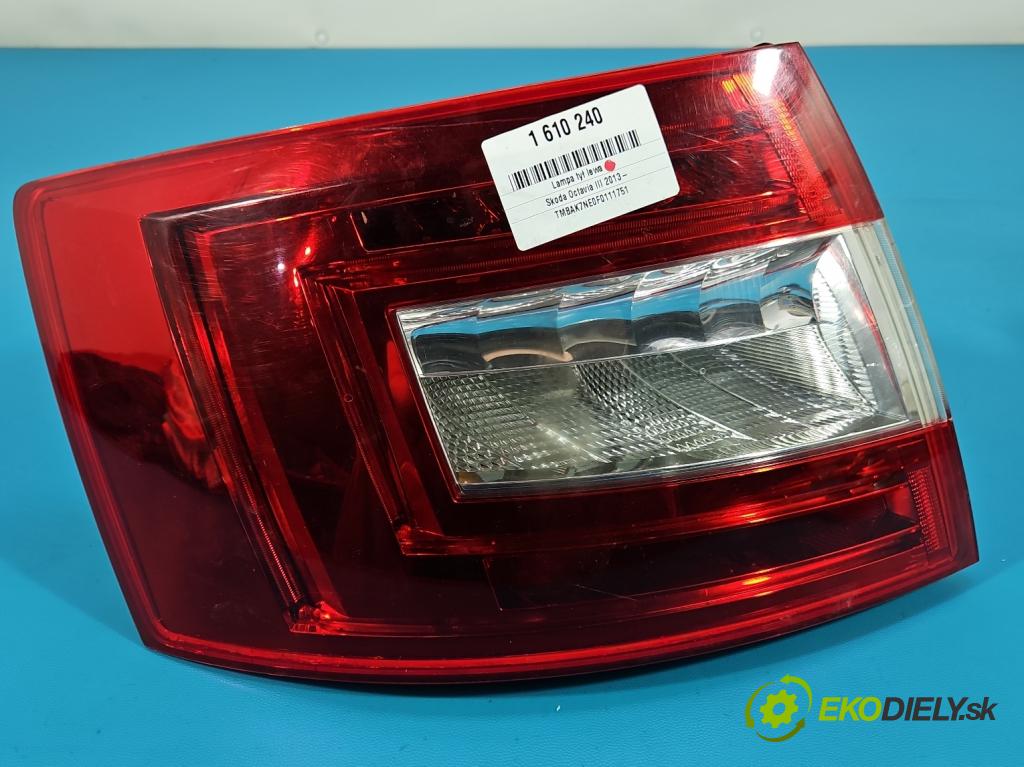 Skoda Octavia III 2013- 2.0 tdi 184 hp automatic 135 kW 1968 cm3 5- světlo zadní levé blatník:
